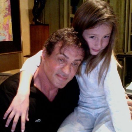 Scarlet Rose Stallone father