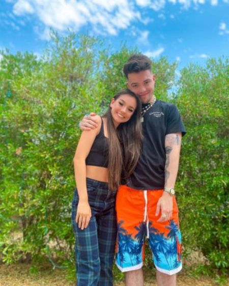 Milan with her brother, Faze Adapt