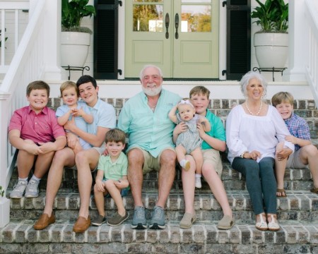 Deen with his husband and grandchildrens