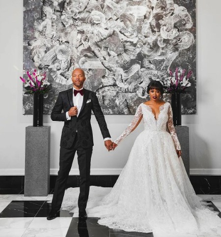 malinda williams with her husband Tariq Walker