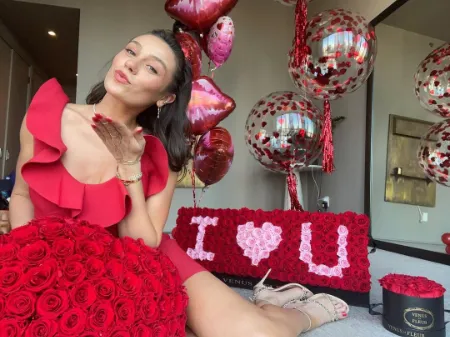 aurbery paige celebrating valentine