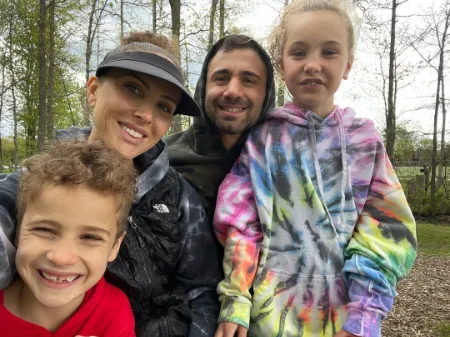 emily ishbia with her husband mat and kids