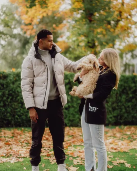 cody gakpo with his girlfriend noa in january 2023