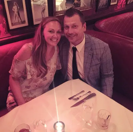 jimmy failla with his wife jenny during 11th wedding anniversary celebration