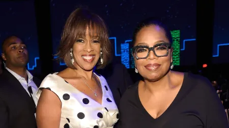 gayle king with her best friend oprah winfey