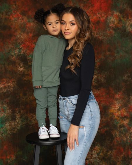 kk dixon with her daughter kaari jaidyn morant