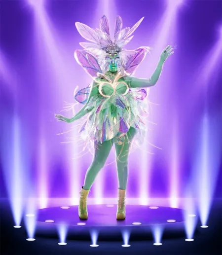 masked singer fairy robinson peete performing during wednesday episode