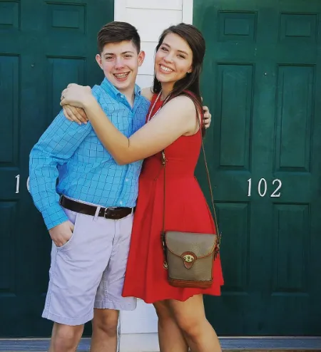 logan harrell with her brother dalton in 2016