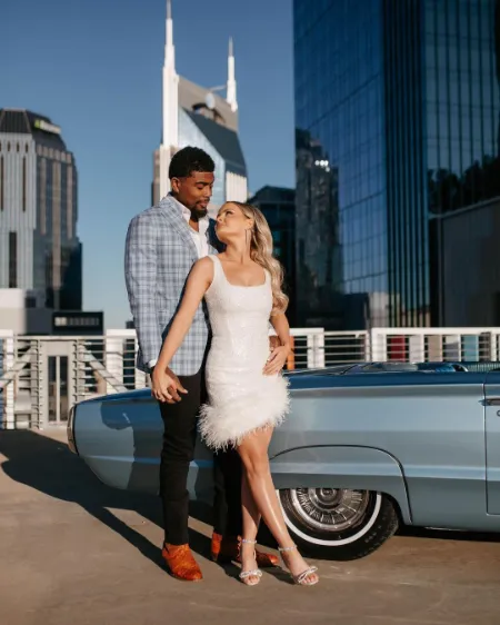 Treylon Burks Wife Shelby Pearlman Parents, Age, Net Worth 2023, Ig 2 shelby pearlman with her partner treylon burks