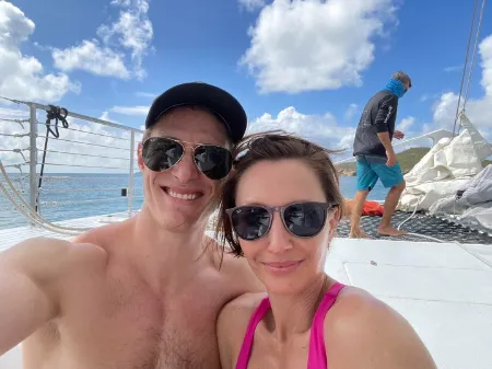 katelin chesna enjoying her holidays with darrell snedeger